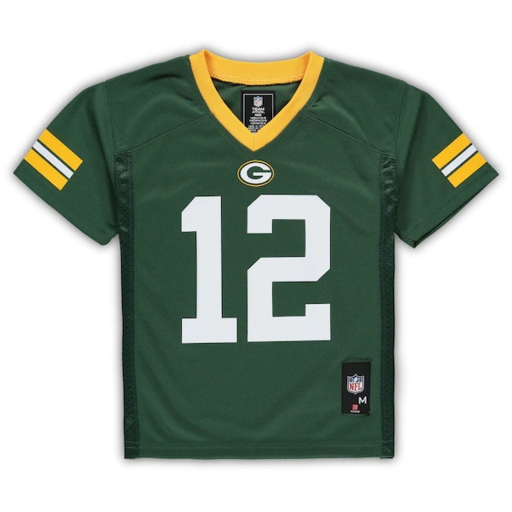 Rodgers youth M Packers Jersey NFL Team Apparel Jersey Green Bay Packers #12 - Picture 2 of 6